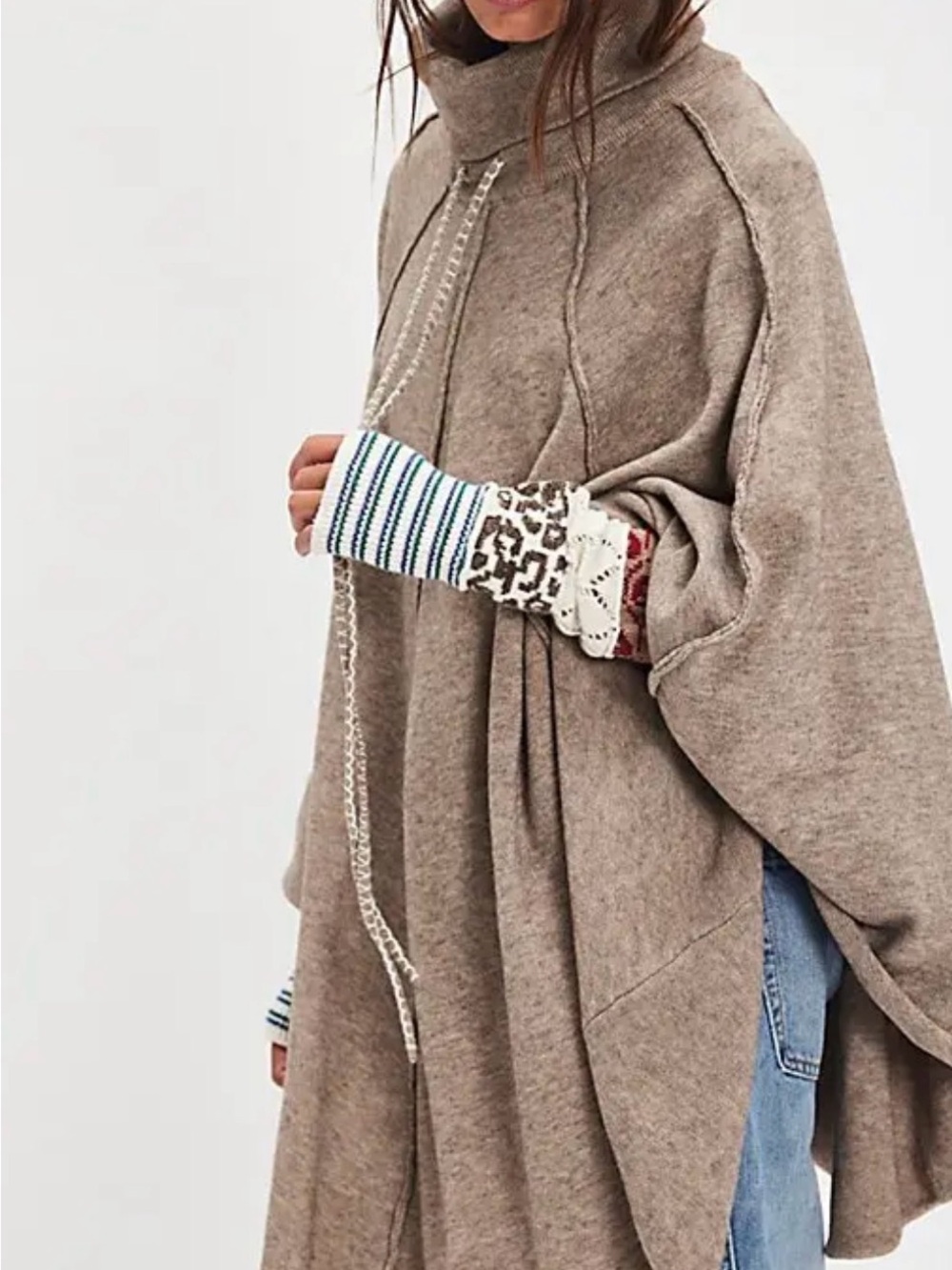 Free People Tell Me More Knitted Poncho✨